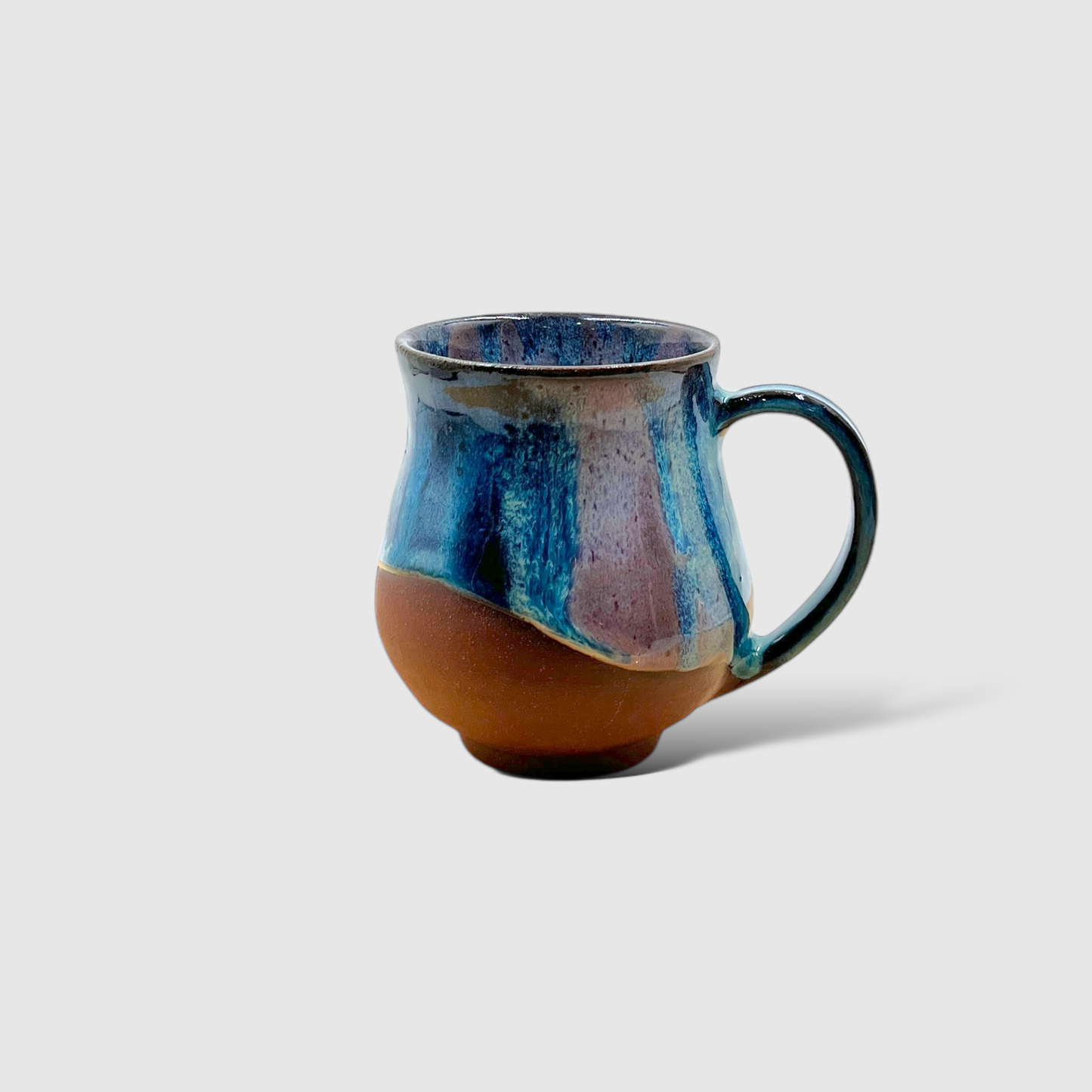 Handmade Wheel Thrown Coffee Mug I Unique Shape and Glaze I MM01