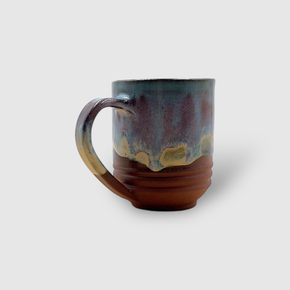 Handmade Wheel Thrown Coffee Mug I Unique Shape and Glaze I MM02