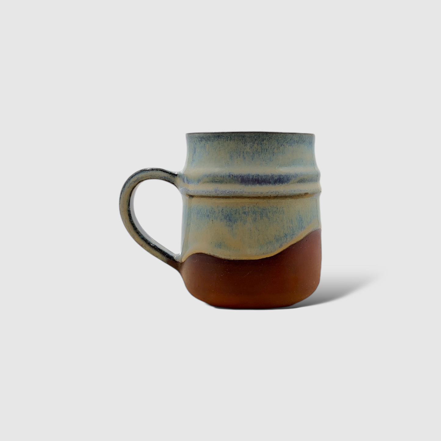 Handmade Wheel Thrown Coffee Mug I Unique Shape and Glaze I MM04